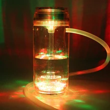 Бутылка для напитков Тип акрил кальяна комплект с светодиодный свет кальян nargile кальяна Чичи Портативный кальян набор Малый Размеры