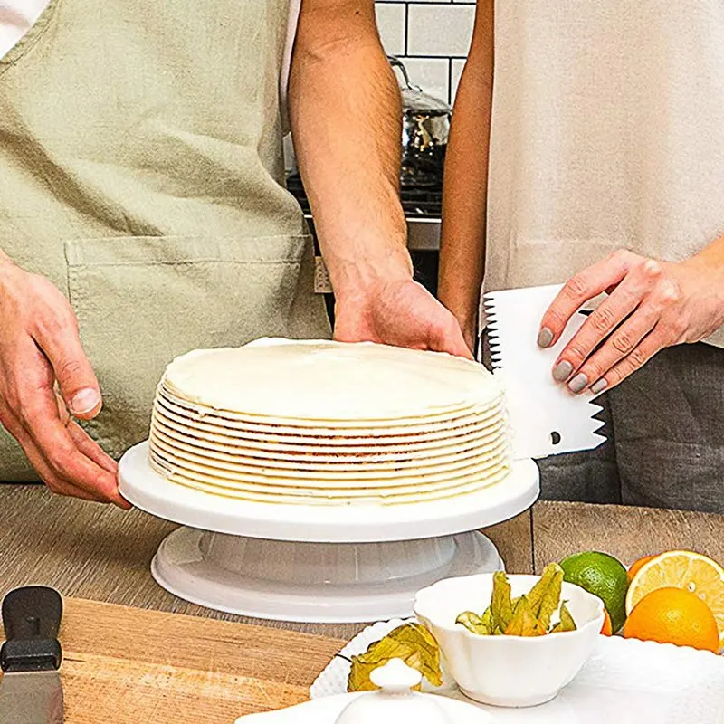 Urijk 3 шт./компл. форма для выпечки тортов DIY крем скребок набор для выпечки тортов украшения инструменты многофункциональный нерегулярные зубы край Кухня выпечки инструменты