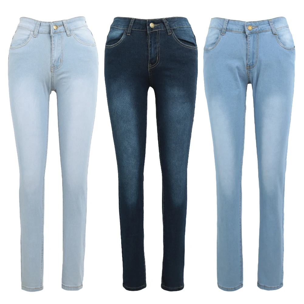 Новые джинсы для женщин джинсовые брюки с высокой талией женские эластичные большого размера женские джинсы потертые повседневные узкие