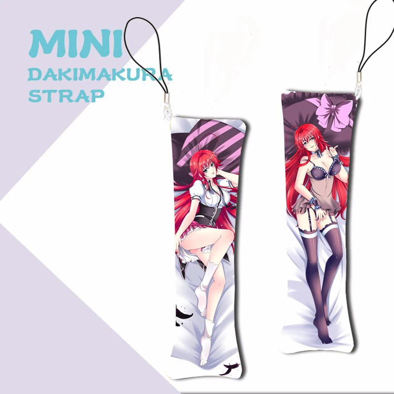 Anime Keychain RWBY Ruby Rose Mini Dakimakura Key Chain Phone Strap Bag Hanging