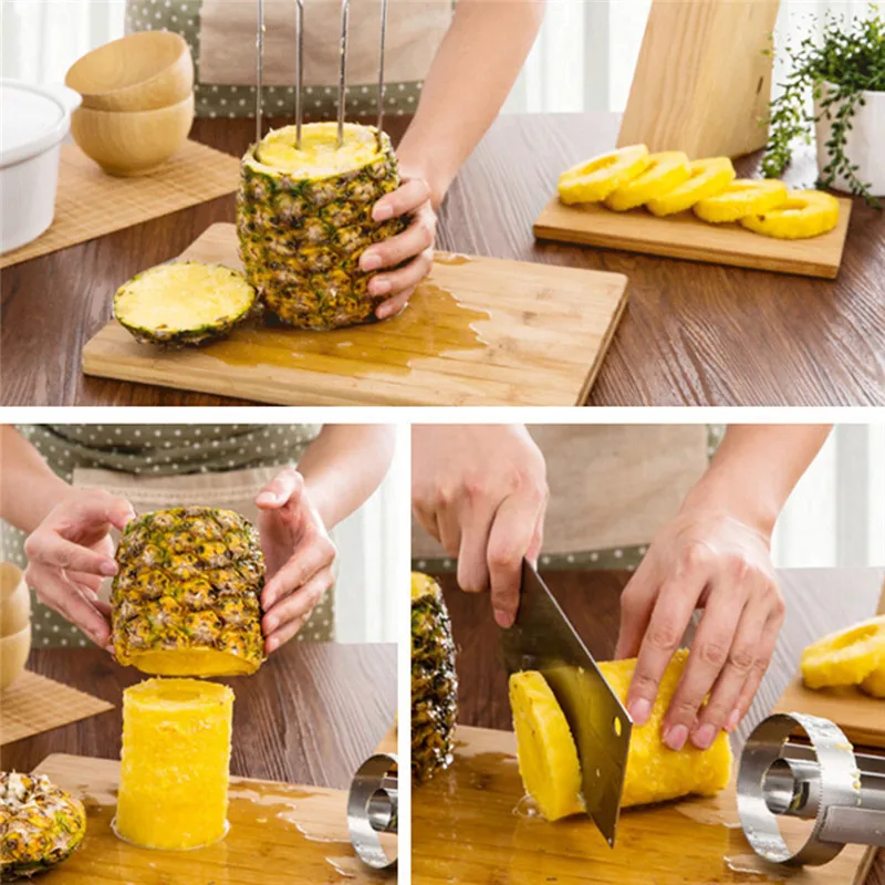 Hotaden Pratica di Semi in Acciaio Inox taglierina Ananas Eye Remover Peeler Ananas Clip casa Utensili da Cucina Hotaden Pratica di Semi in Acciaio Inox taglierina Ananas Eye Remover Peeler Ananas Clip casa Utensili da Cucina