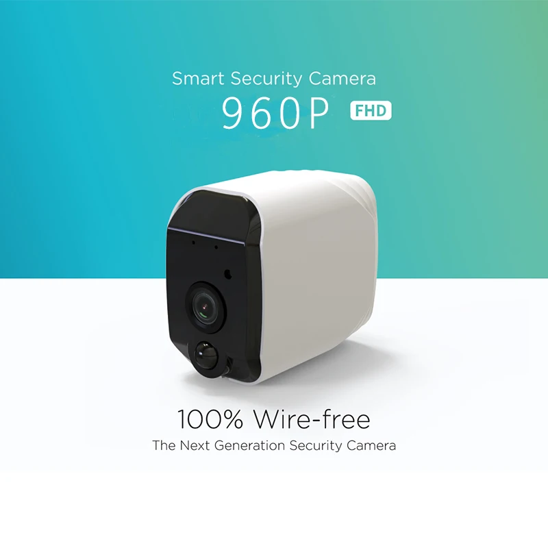 

Home Security 1080P HD Mini IP Camera WiFi Wireless Night Vision Camera 3000mA Rechargeable Battery PIR Camera