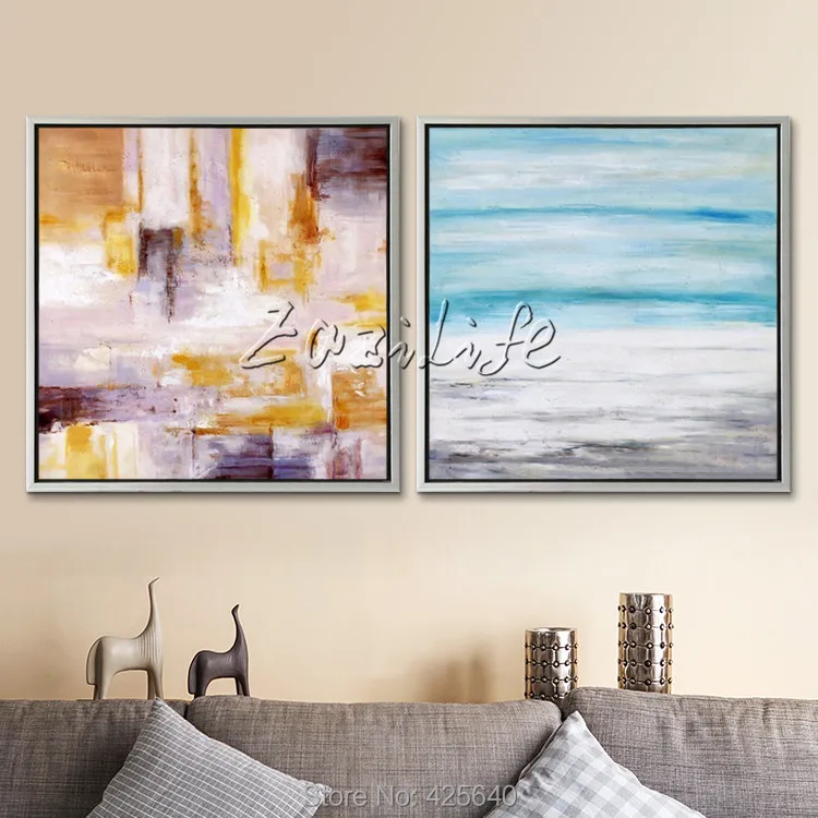 

Modern abstract colour hand-painted oil painting the sitting room adornment colour painting12