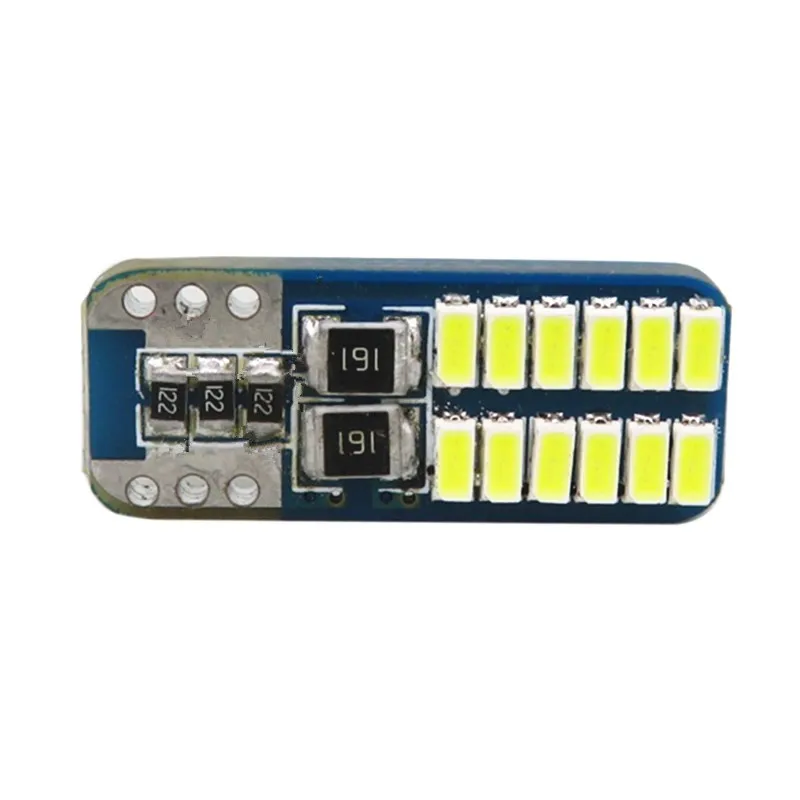 WLJH 2x 12V Canbus T10 LED 501 W5W 3014 SMD Car LED Lights Registration License Number Plate Lamp Bulb for Hyundai Solaris Verna
