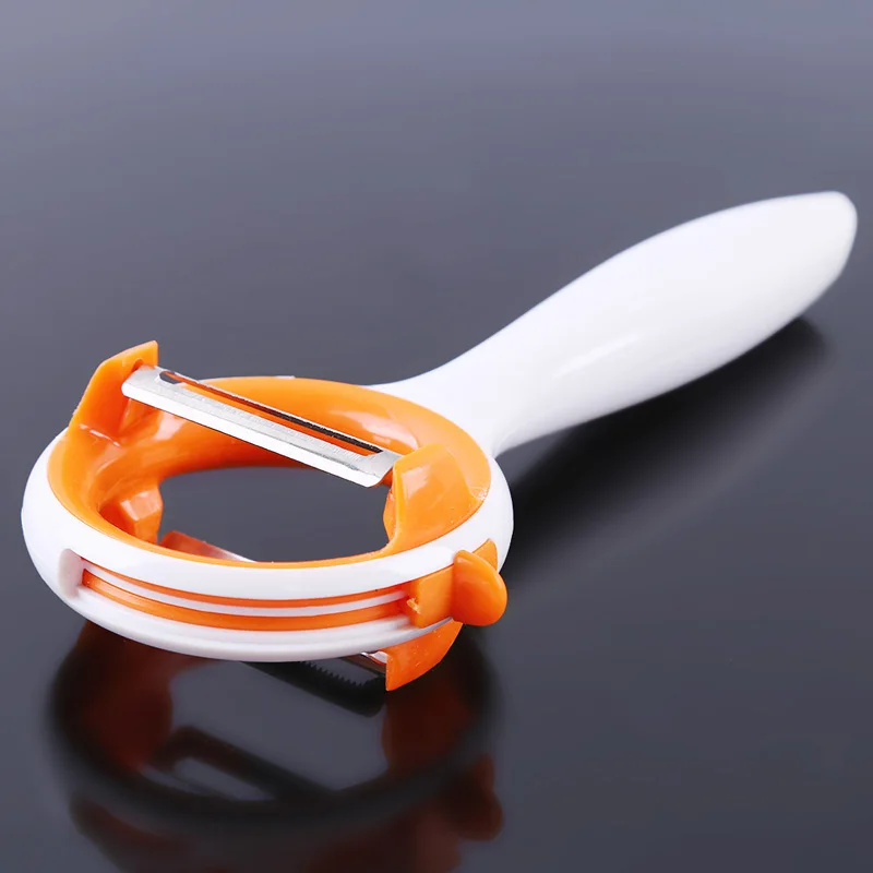 ABS+ нержавеющая сталь вращающийся Vagetable& фрукты Pleeler2 в 1 Многофункциональный нож для очистки овощей Кухонные гаджеты - Цвет: orange