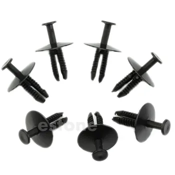 

Hot 10pcs 6mm Push Plastic Rivet Pin Clip- Bumpers Trim Panel Fascia for bmw Jy22 19 dropship