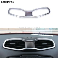 ABS вентиляционное отверстие накладка AC центральная консоль INNVER рамка Отделка приборной панели рамка Стайлинг гранулированная наклейка для JEEP RENEGADE