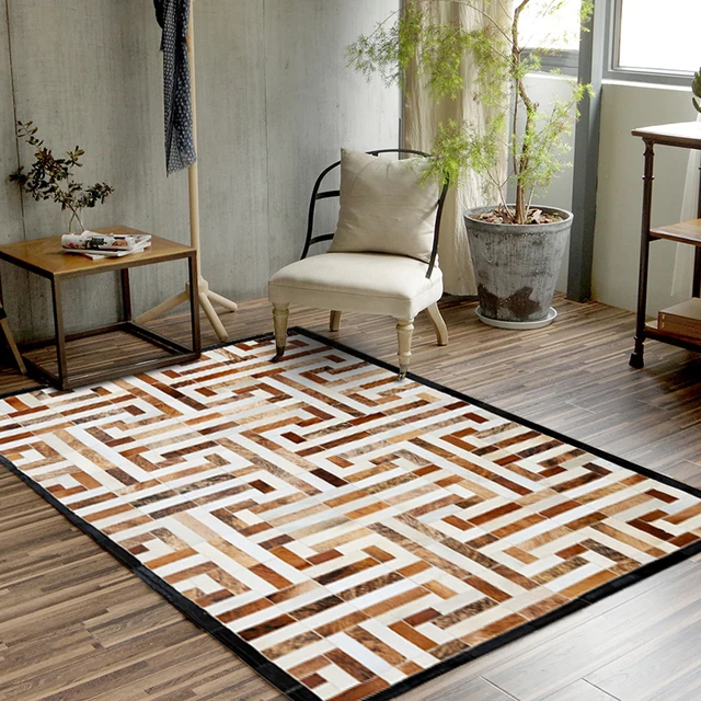 peau de vache de luxe sertis tapis grande taille vritable natrual cowskin tapis plaid - Tapis Grande Taille peau de vache de luxe sertis tapis grande taille vritable natrual cowskin tapis plaid - Tapis Grande Taille