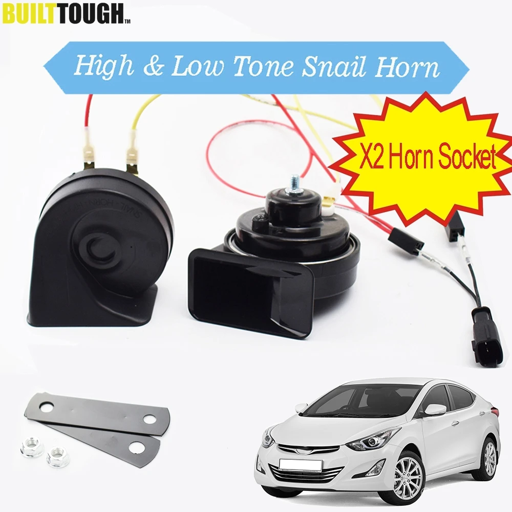 Для Hyundai Elantra XD HD MD/UD 2001 2002 2003 2004 2005 2006 2007 гудок двухцветный Улитка громкий