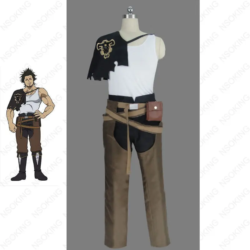 

new Black Clover Yami Sukehiro Cosplay Costume Anime party Uniform Full Set custom made