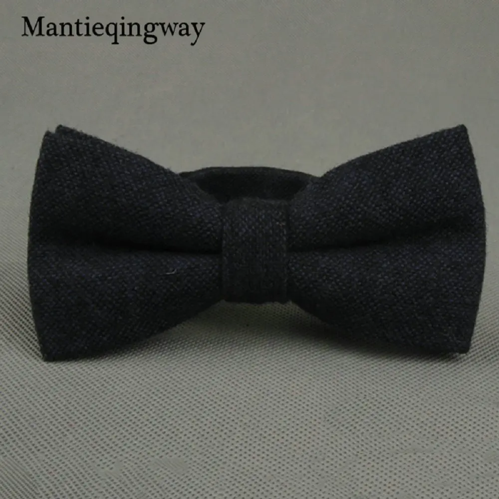 Mantieqingway модные шерстяные однотонные галстуки с бантиками мужские Регулируемые Формальные Свадебные Gravatas обтягивающие Vestidos галстук для мужчин - Цвет: 017