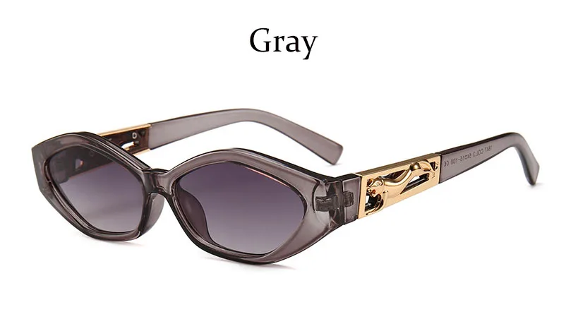 Брендовые дизайнерские женские роскошные маленькие солнцезащитные очки овальные прямоугольные солнцезащитные очки для мужчин качественные трендовые женские солнцезащитные очки UV400 - Цвет линз: Gray