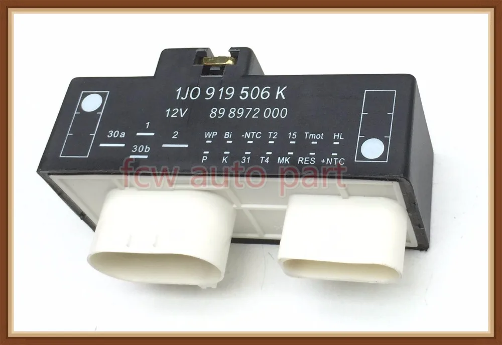 

Radiator Cooling Fan Control for VW 1J0919506K AUDI A3 SEAT AROSA LEON TOLEDO SKODA OCTAVIA BORA GOLF IV LUPO NEW BEETLE POLO