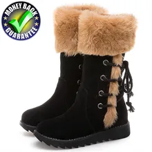 Snow Boots Women Winter Boots 2018 Winter Shoes Female Plush Warm Shoes Fashion Ankle Boots Thick Fur Cotton Botas Mujer Booties new fashion bow snow boots women winter thick warm female ankle boots wild middle tube platform cotton shoes botas mujer 2018