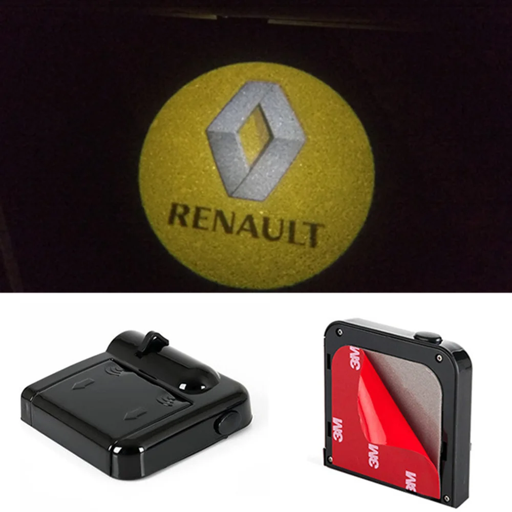 2X для Renault евро Clio Duster Fluence Kangoo Koleos Laguna Logan Megane Safrane Sandero светодиодный двери логотип
