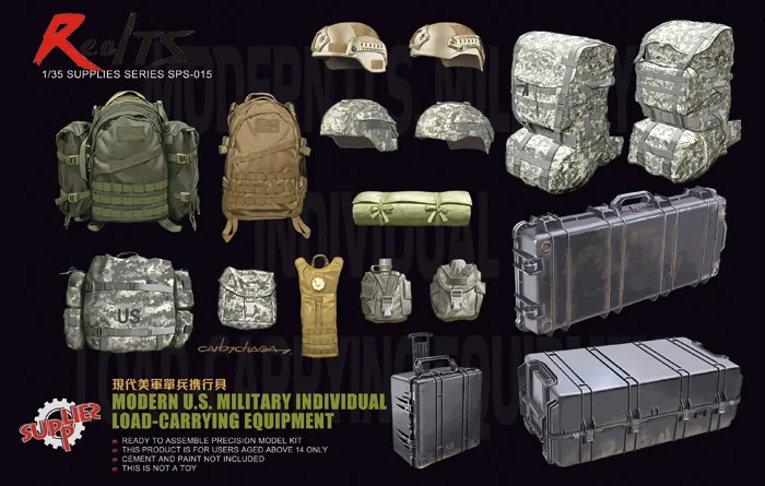

Meng Model 1/35 SPS-015 Modern U.S. Military Individual Load-Carrying Equipment plastic model kit