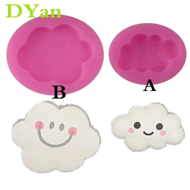 New Smiley Cute Cloud Fondant Silicone Mold Chocolate Mold Biscuit Mold DIY Cake Baking Decorative Mold New Smiley Cute Cloud Fondant Silicone Mold Chocolate Mold Biscuit Mold DIY Cake Baking Decorative Mold