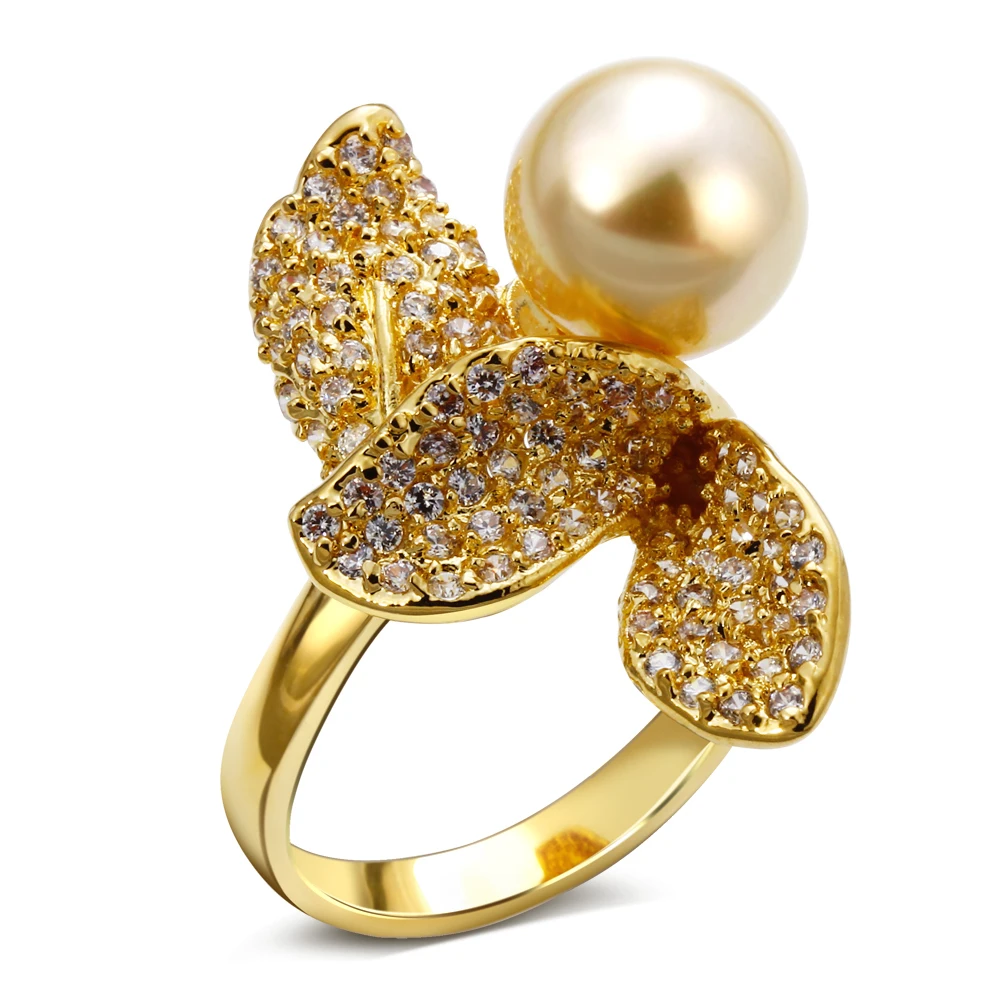 Aliexpress.com : Buy 18K real gold wedding ring for men and women Cubic