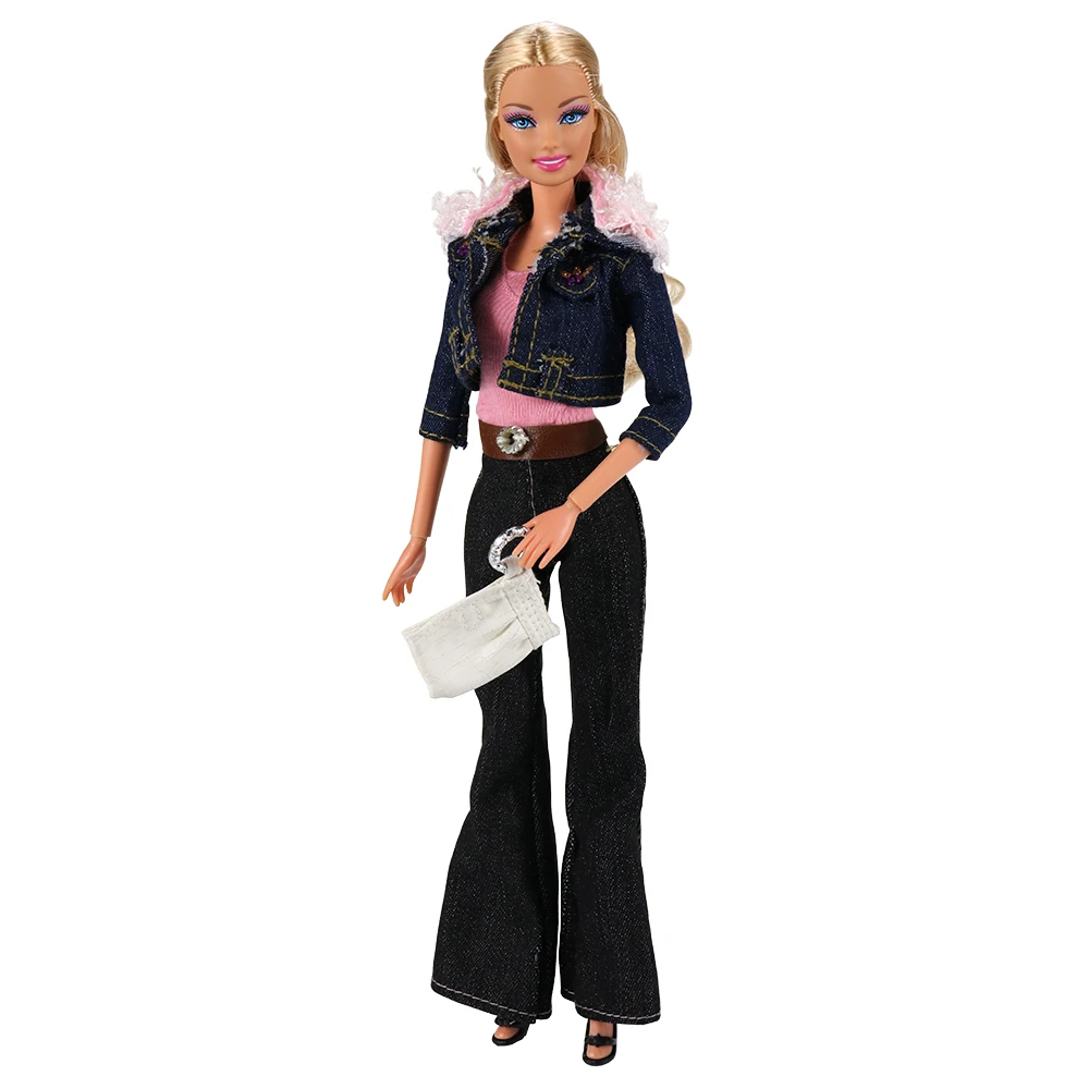 Fashion Doll Dress Daily Casual Wear Skirt Pants Vest Jeans Coat Dollhouse Accessories Outfit Clothes for Barbie Doll Clothes
