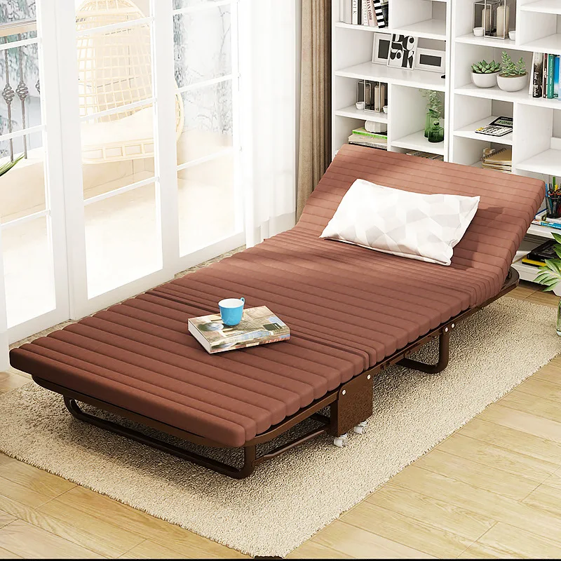 Foldable Nap Sponge Bed Portable Sleeping Sofa Bed with Pulley Adjustable Backrest Lazy Sofa Couch Installation Free Foldable Nap Sponge Bed Portable Sleeping Sofa Bed with Pulley Adjustable Backrest Lazy Sofa Couch Installation Free