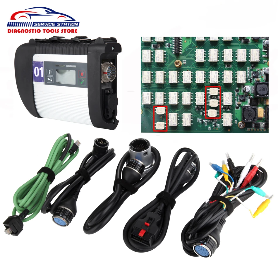 

High Quality Full Chip Main Unit Mb Star C4 SD Connect MB SD Connect Compact 4 Diagnostic Tool + WiFi SD C4