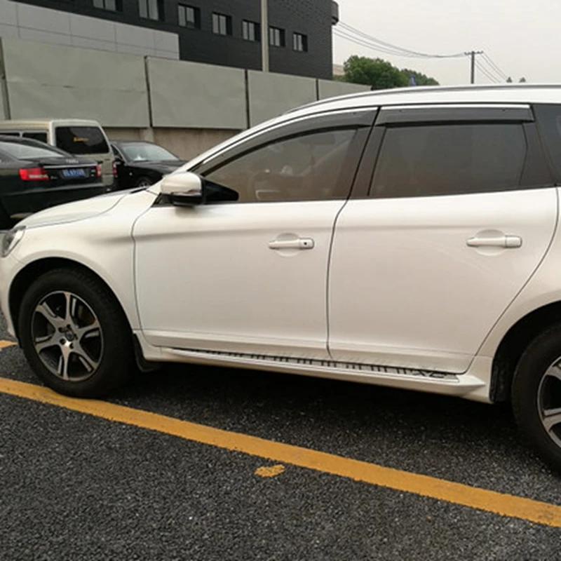 

For VOLVO XC60 2010-2015 Exterior ABS Plastic Window Visor Covers Vent Shade Rain Sun Guard Deflector Awnings Shelters Protector