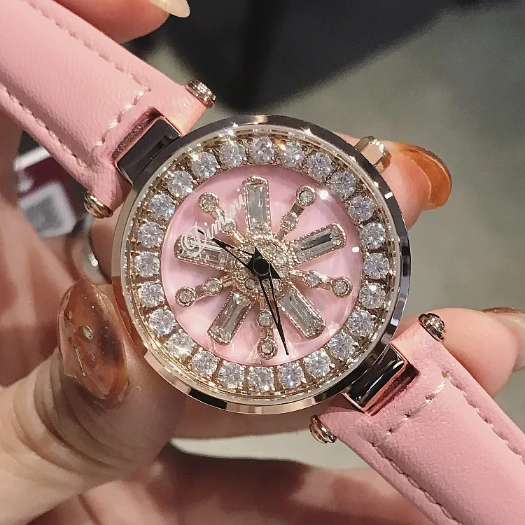

Top Brand 2019 Luxury Diamond Wrist Hand Crystal Fashion Quartz Watch For Women Stylish Ladies Girls Watches Female Wristwatch