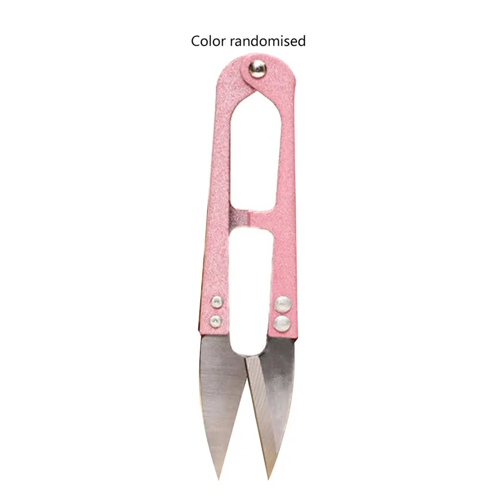 

J01 Stainless Steel U-shaped Wire Cutter Home Yarn Scissors Cross Stitch Scissors Thread Scissors Small Household Daily