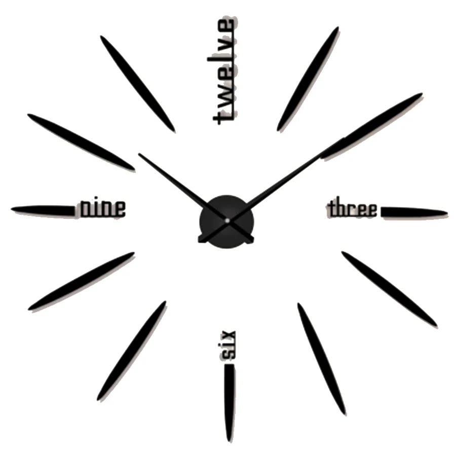 

3d Simple Acrylic Wall Clock Creative Modern Mute Wall Watch Living Room Decoration Kitchen Saat Home Decoration 50B1061