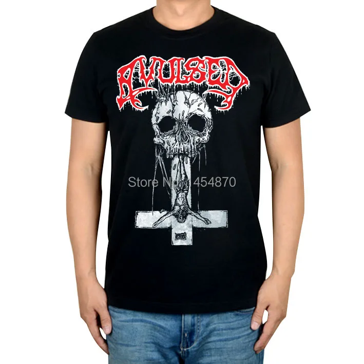 

9 kinds Horrible Spain camiseta Skull Cross Avulsed Rock Brand Cotton t shirt Punk fitness Hardrock death Metal Ropa Mujer