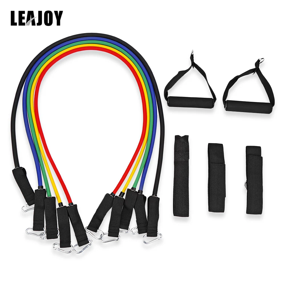 LEAJOY 5 шт./компл. фитнес-браслет для йоги Пилатес тренировка кордаж эластичный