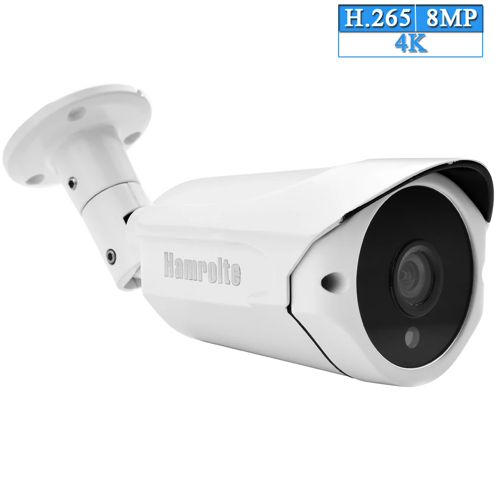 IP камера Hamrolte H.265 Onvif 8 МП (3840*2160) Ultra HD наружная поддержка обнаружения движения