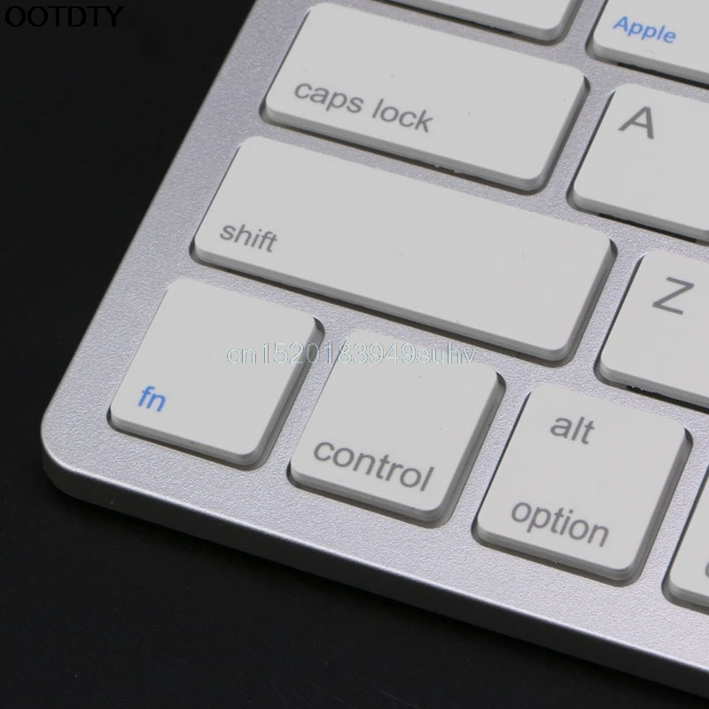 Ультра тонкая белая Беспроводная клавиатура для ПК ноутбука планшета Macbook iPad