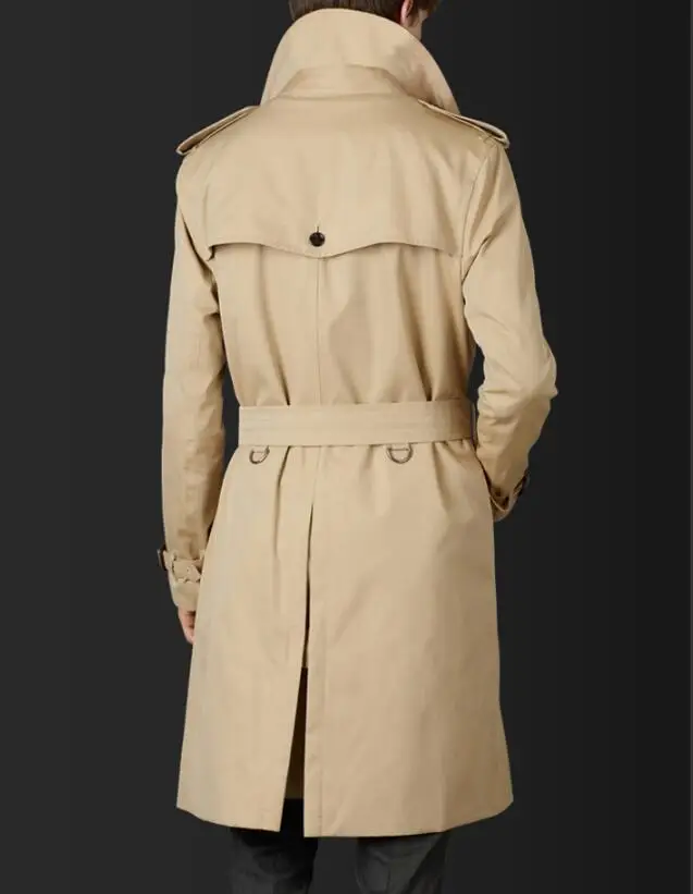 S-5XL Горячая весна/осень мужской индивидуальный заказ мода Slim-fit однобортный повседневное длинное пальто