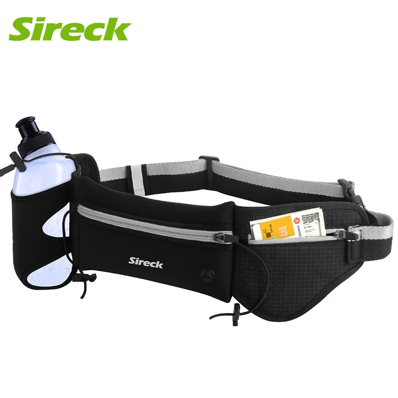 

Sireck Gym Bag Running Waist Belt Bag Sport Waist Phone Case Water Bottle Holder Jogging Fanny Pack Run Fitness Bag Accessories