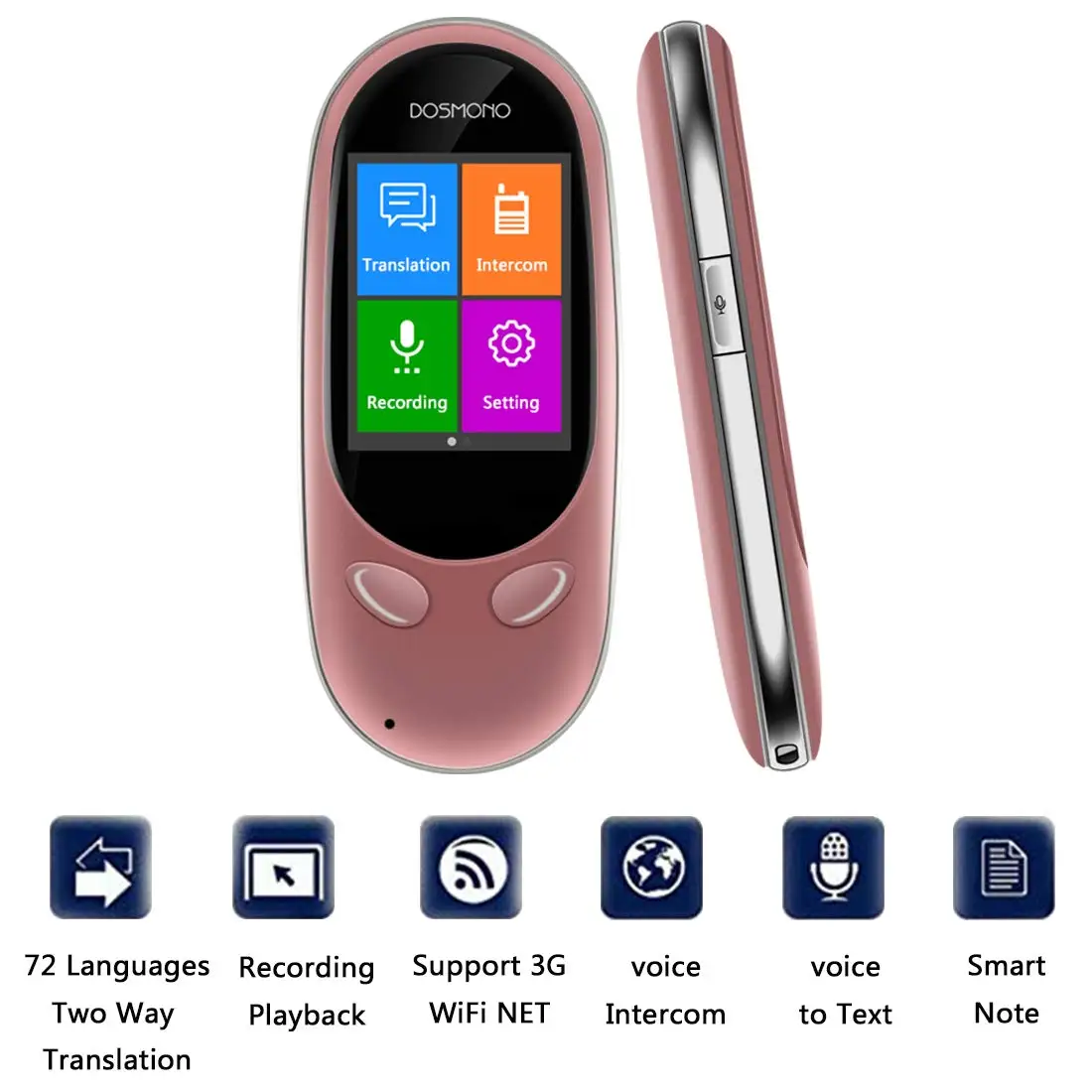 

Portable Smart Voice Translator Upgrade Version for Learning Travel Business Meeting 3 in 1 voice Text Photo Language Translator