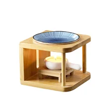 Домашние и вечерние светильники из натурального бамбука, ароматические масляные лампы, Керамические Ароматические горелки, Нагреватель эфирного масла