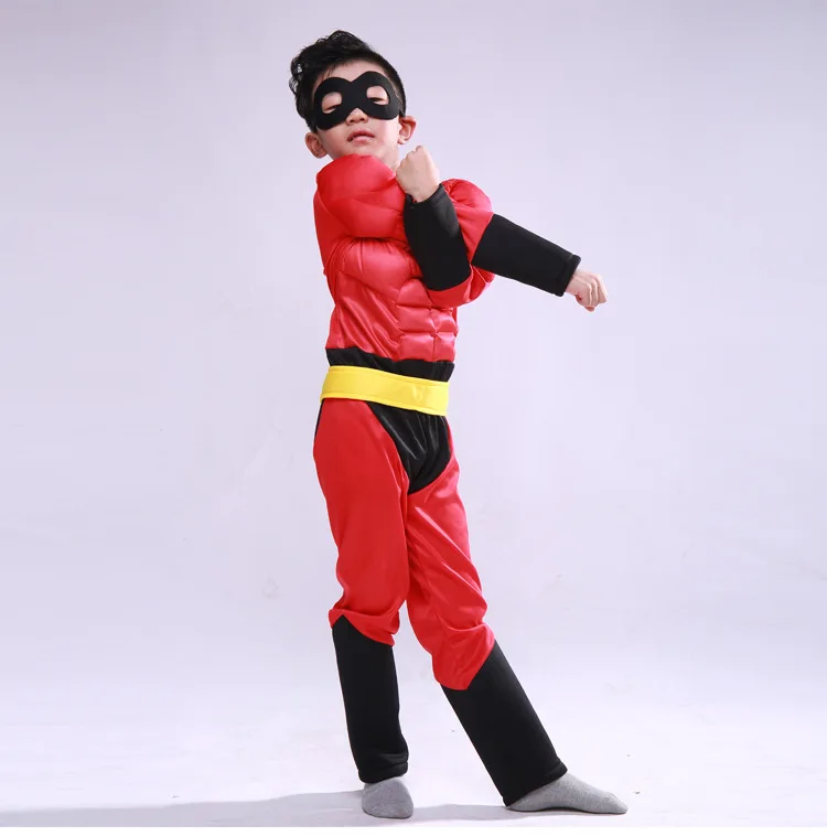 Костюм Суперсемейка с мышцами, костюмы на Хэллоуин для детей, маскарадные костюмы для мальчиков, Детские карнавальные костюмы для девочек «мстители», «бесконечные войны»