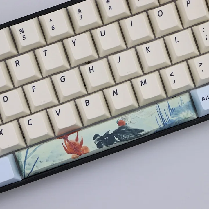 PBT пять Сторон краситель-подложенный пробел 6.25U Вишневый профиль keycap для DIY механическая клавиатура - Цвет: KIT 6