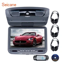 Seicane Популярные потолочный 9 дюймов DVD плеер с FM USB SD Поддержка новейших 32 бит + 8 бит игры wirelessgame контроллер