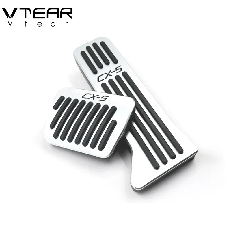 Vtear For Mazda CX5 CX-5 Accessories Car Accelerator Footrest brake pedal Aluminum auto pedal pads Interior Refit