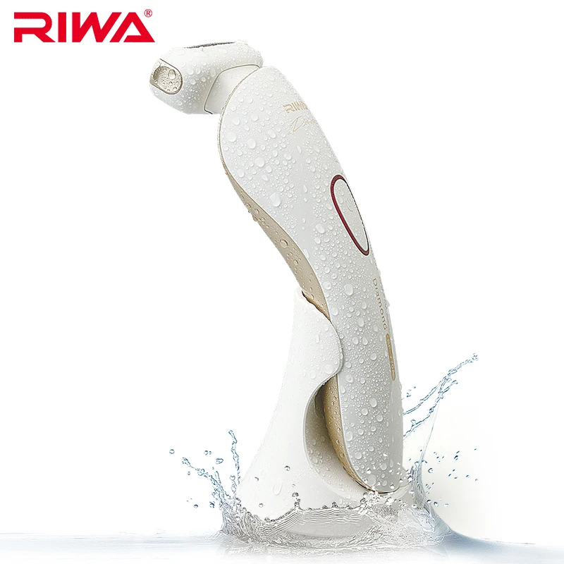 Baratos Riwa Depiladoras depilación Herramientas wet Dry 3 en 1 flotante cabeza recargable Afeitadora eléctrica Maquinillas de afeitar para las mujeres trimmer bikini