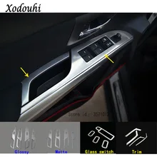 Per Suzuki S-cross scross SX4 2014 2015 2016 2017 auto ABS Porta Chrome Finestra Pannello di Vetro Bracciolo Ascensore tasto di interruttore Cornice Cornice