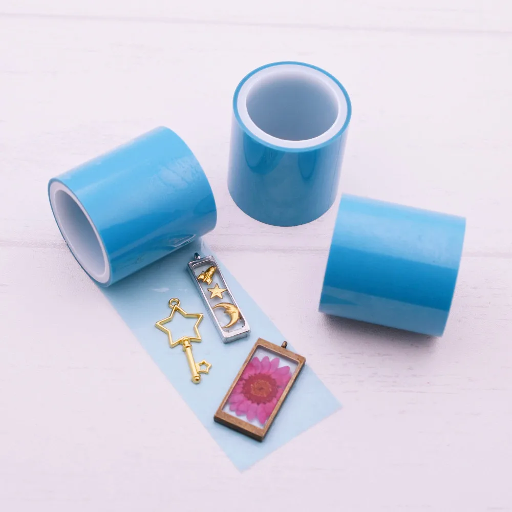 

1 Roll non residual adhesive tape For Hollow Metal Frame UV Resin pendant Open Bezel Setting Helper DIY Tool
