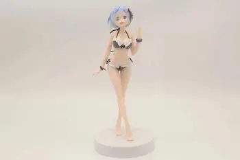 

Anime Figure 21CM Re:life in a Different World from Zero Rem Swimsuit Ver. PVC Figure Model Toys Doll