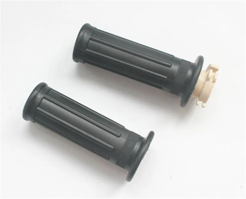 Motorcycle 1 Pair Black Throttle Accelerator Handles Bars Grips (L + R