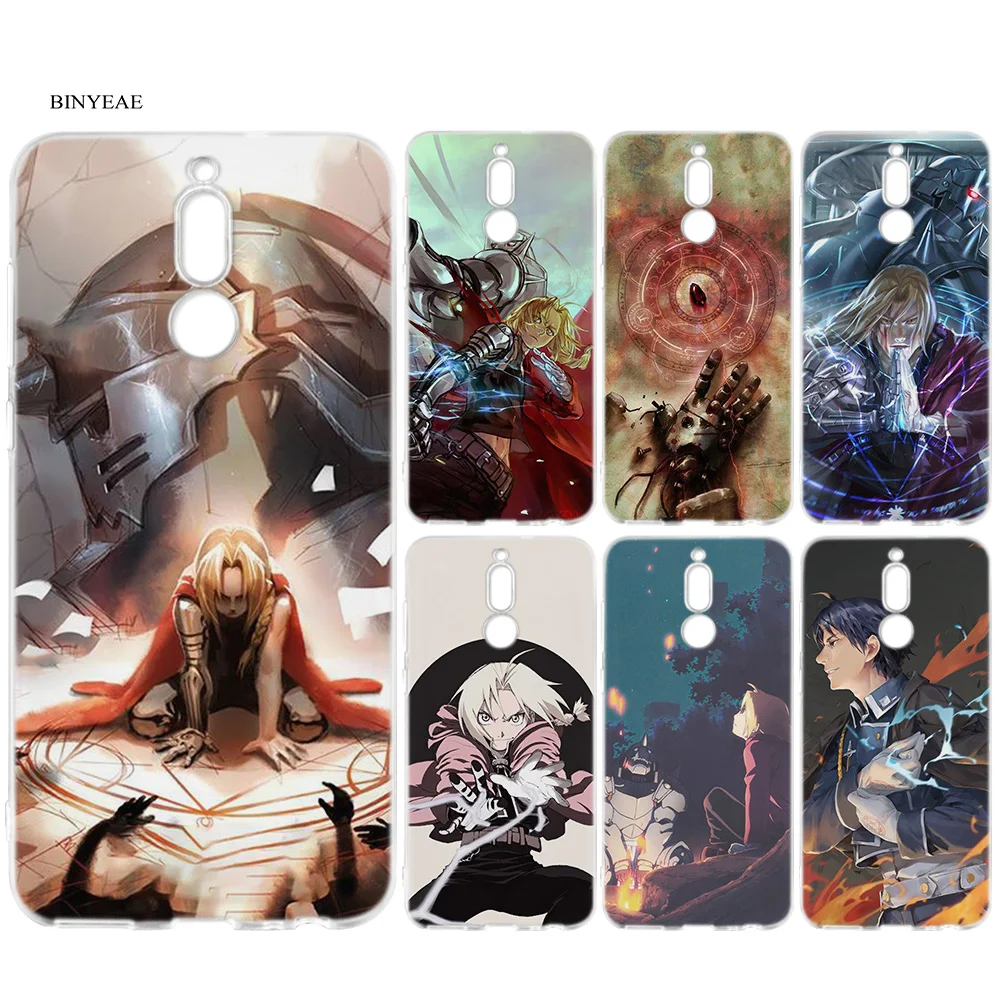 

Phone Case for Huawei P30 P20 P10 P9 P Smart Plus 2019 Mate 20 10 Nova 4e Lite Pro Full Metal Alchemist BROTHERHOOD Print Cover
