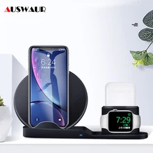 3 в 1 7,5 Вт Беспроводное зарядное устройство для Apple Watch iWatch 1 2 3 4 Airpods iPhone 8 Plus X XR XS MAX быстрая Беспроводная зарядная подставка QI