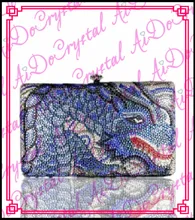 Aidocrystal animal pattern Dazzling Sequins Evening Party Bag Handbag Women Clutch bag
