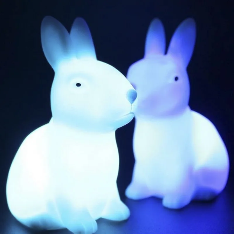 

LED Fox Elephant Animal Night Light Home Bedroom Desktop 7 Changing Colors Lovely LED Light Decoration For Kid Baby Bedside Lamp